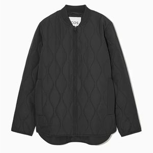 COS quilted liner jacket green